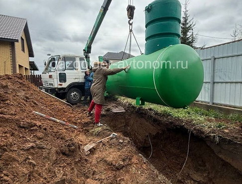Монтаж газгольдера Спецгаз 5 куб.м в Егорьевске с ручной копкой
